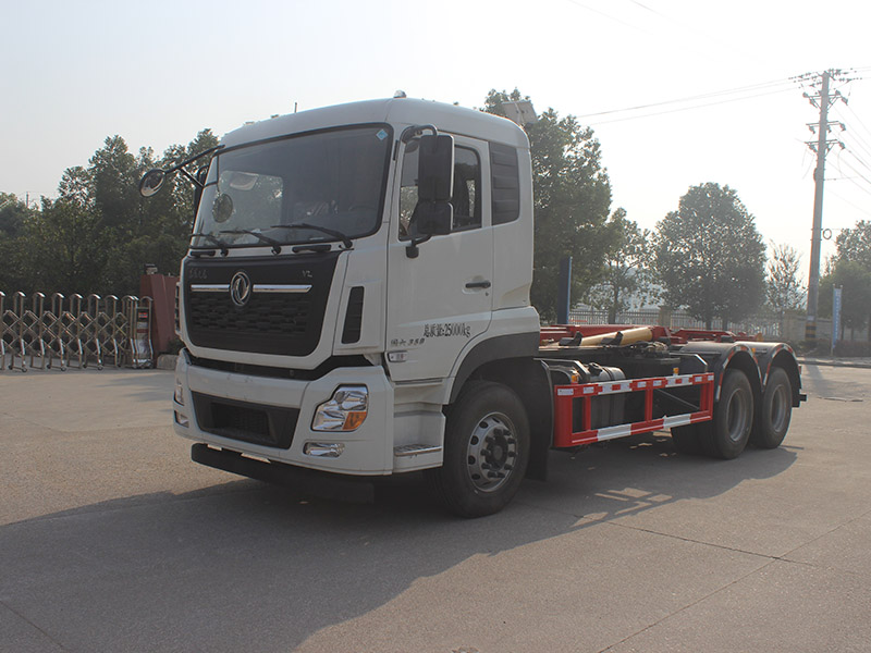 東風(fēng)天龍后八輪鉤臂車SCS5251ZXXDFH6車廂可卸式垃圾車